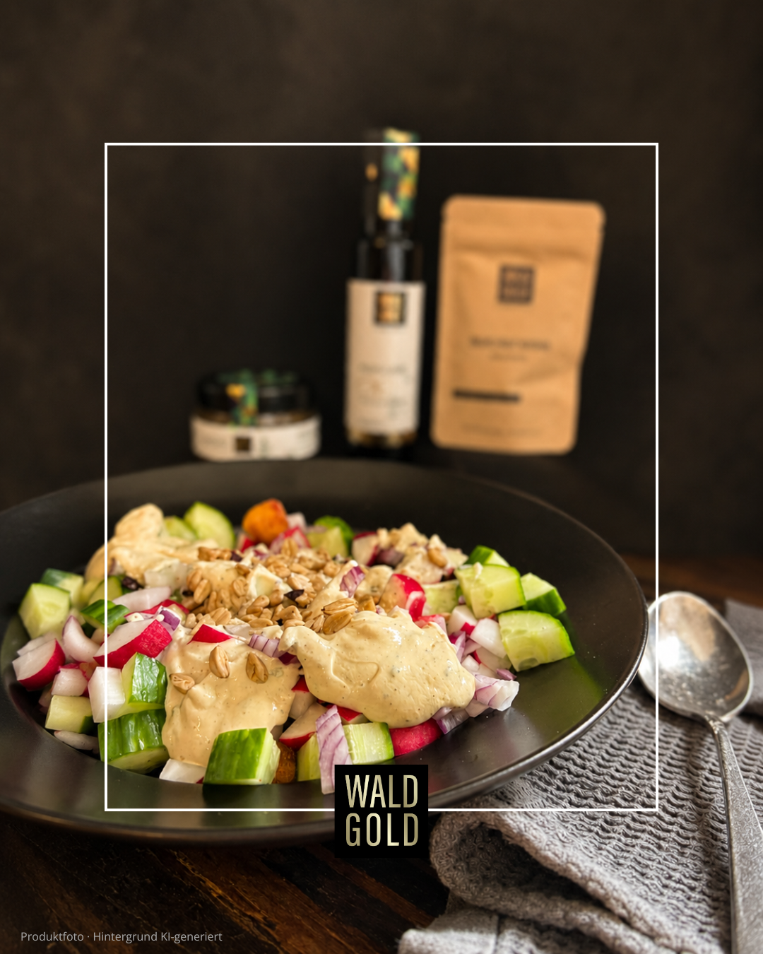 Crunchy Gnocchi-Salat mit WALDGOLD Bucheckern