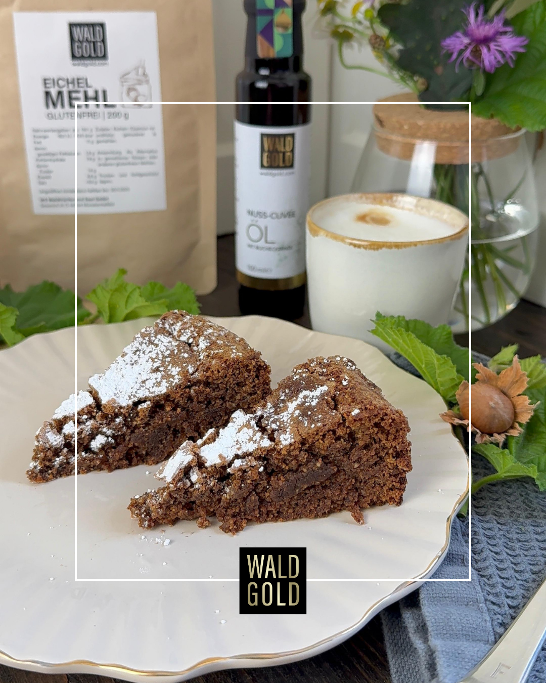 Saftiger Eichel-Haselnuss-Kuchen – WALDGOLD Saftiger Eichel-Haselnuss-Kuchen – WALDGOLD