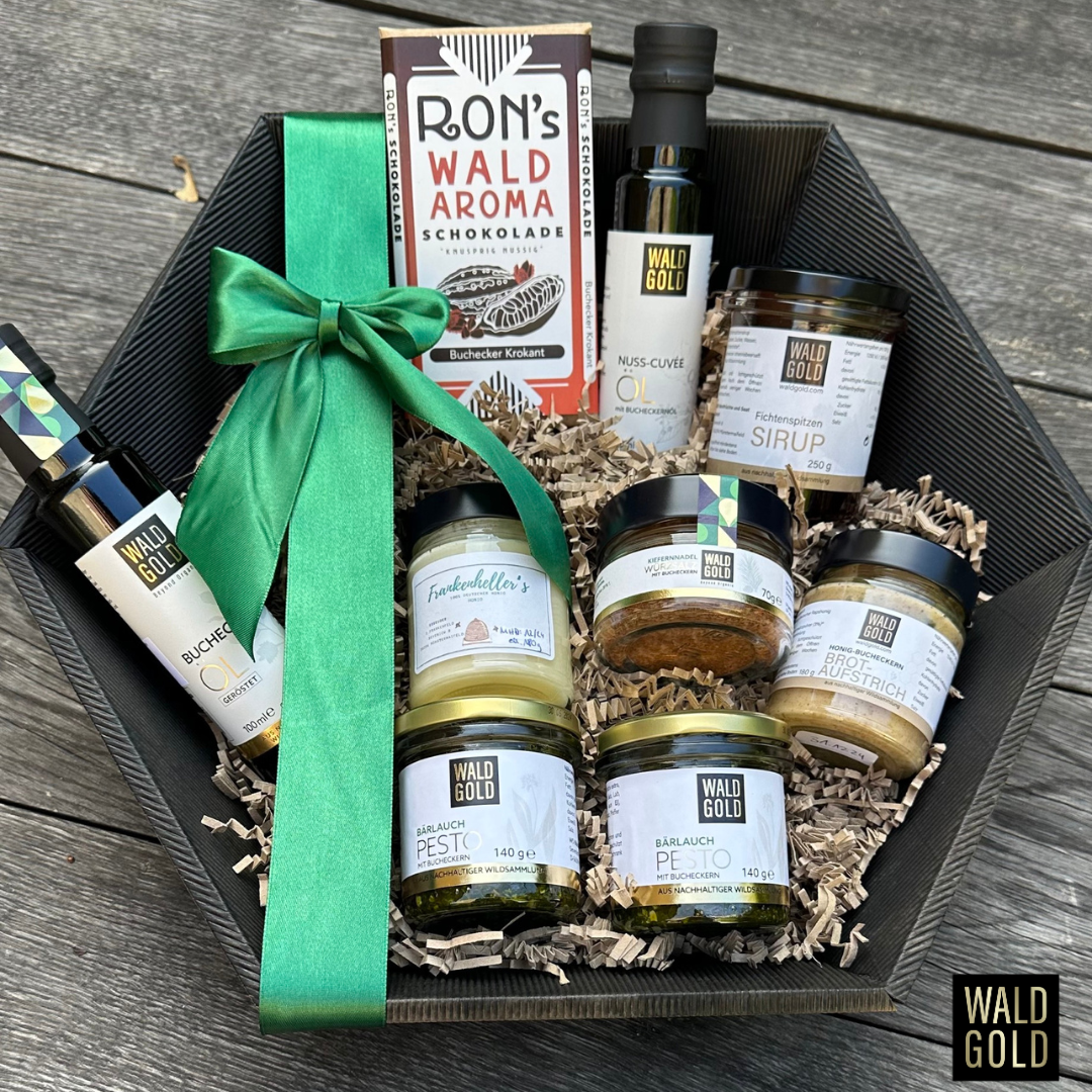 Waldgold Geschenke – Feinkost aus Wildsammlung für besondere Anlässe