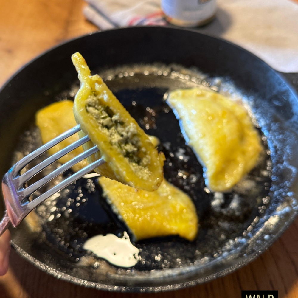 Frühling in der Küche: Kartoffelpiroggen mit Bärlauchpesto