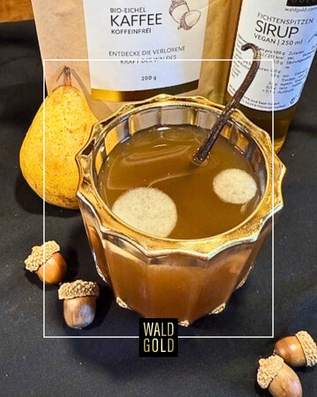 Waldgold Blanc | Alkoholfreie Wein-Alternative aus Eichel, Tanne & Birne – schlicht, authentisch, klar